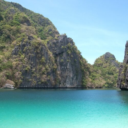 Limestone islands in Bacuit Bay, El Nido
